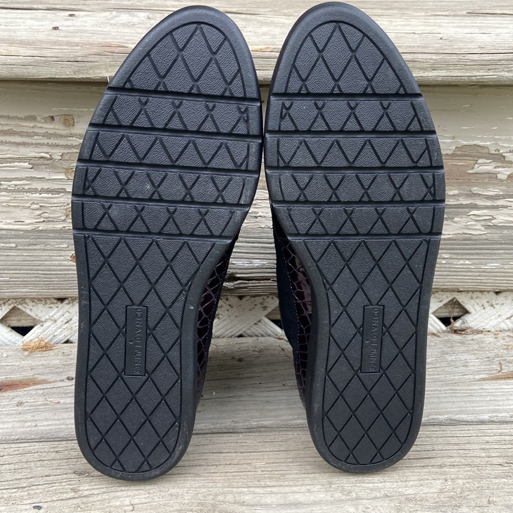 New! Donald J Pliner ‘Meira2’ Black Oily Suede Flatform Booties Women’s Size 9.5 - Picture 7 of 13